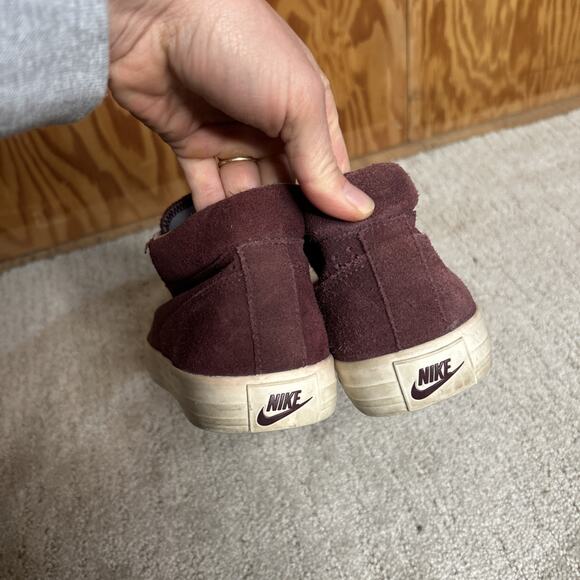 Nike Go Chukka Suede Mid Casual Shoes Burgundy 487335-600 Men's 8 Women's 9.5 - Picture 5 of 9